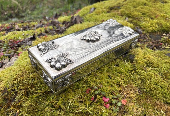 Vintage Godinger Silverplate 9" Rectangular Jewel… - image 15