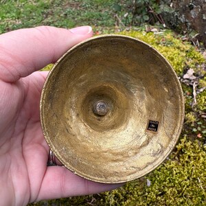 Set of 2 Vintage 6.25" Brass Candlestick Holders for Taper Candles w/ Rope & Tassels (Made in India) image 13