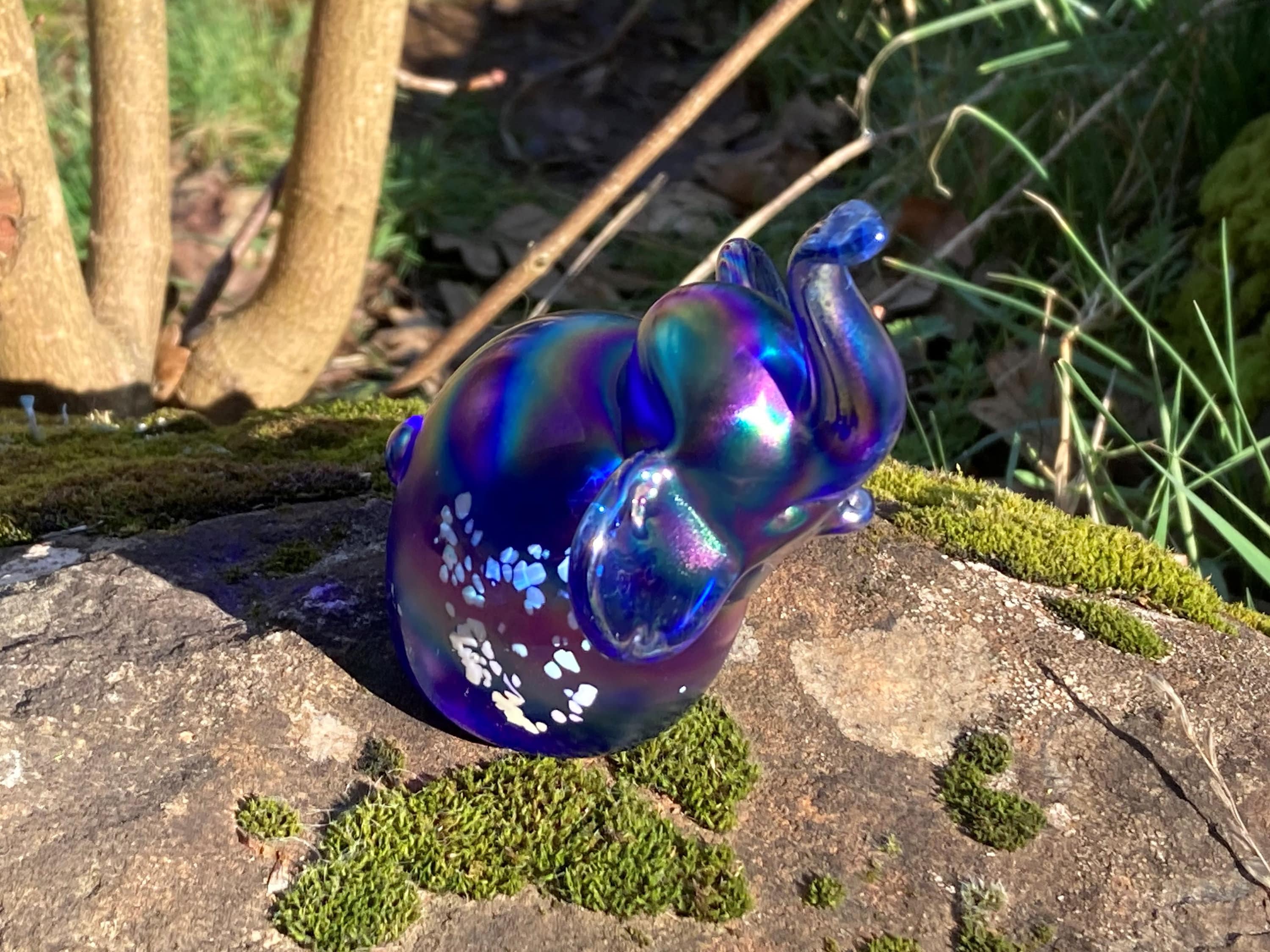 Fenton Elephant Blue - Etsy