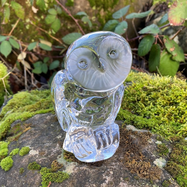 Leaded Crystal Owl Etsy