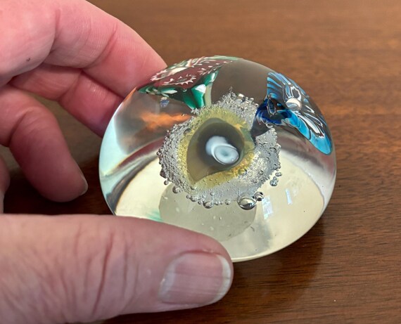 ヴィンテージ ムラーノ イタリア 2 1/2インチ アートガラス ペーパー