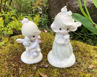 Vintage Precious Moments Figurine 1978 "Jesus Loves Me" or 1992 "You Are Such a Purr-fect Friend" (sold separately)