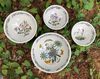Portmeirion Botanic Garden Nesting / Stacking / Serving Bowls (sold separately) 11.25&quot; Passion Flower, 9.25&quot; Dog Rose, 7.75&quot; Pansy or Daisy