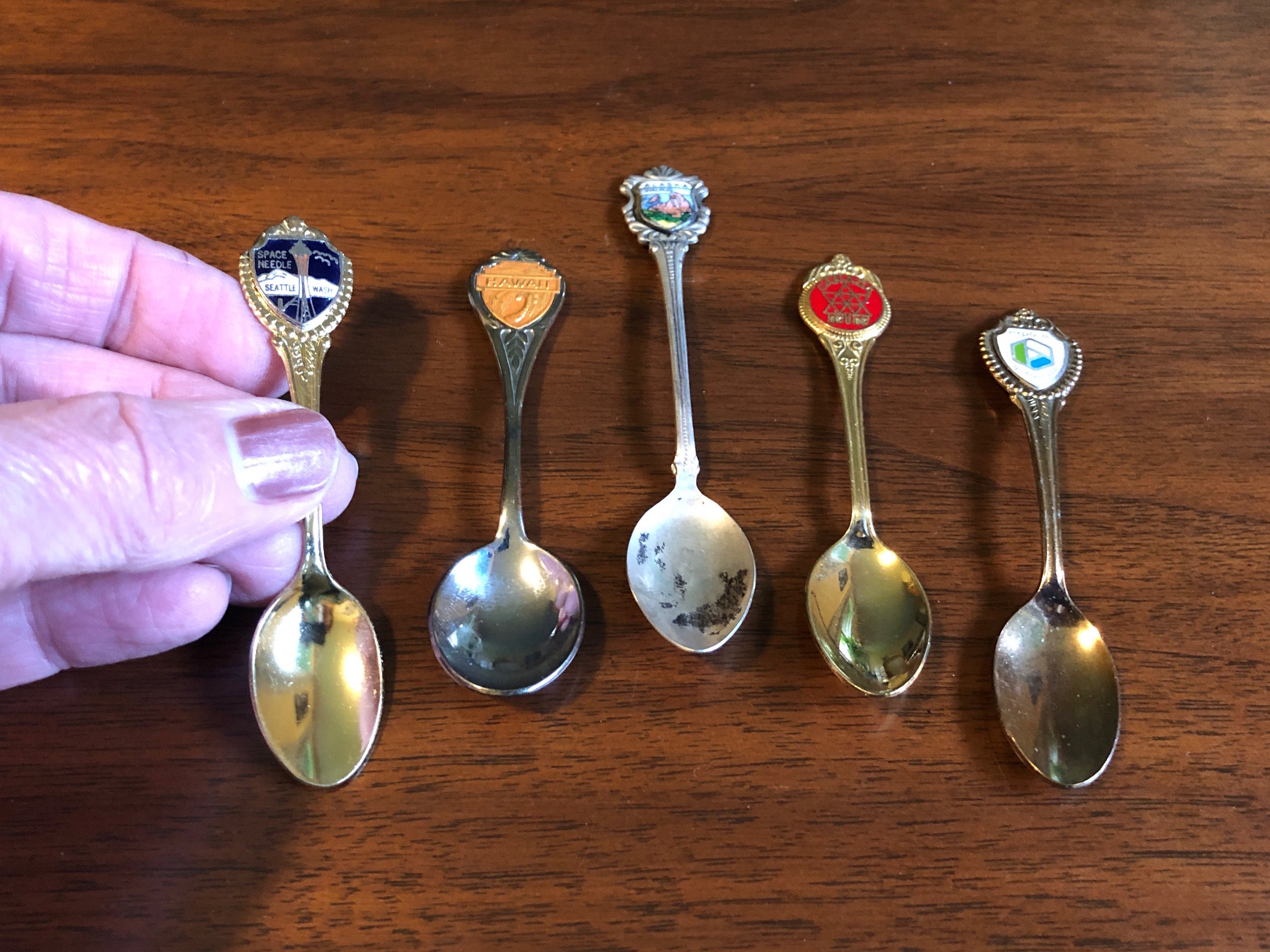 souvenir spoons ヴィンテージ　スプーン 57本 Souvenir Spoons Display Spoons Vintage Spoon Antique