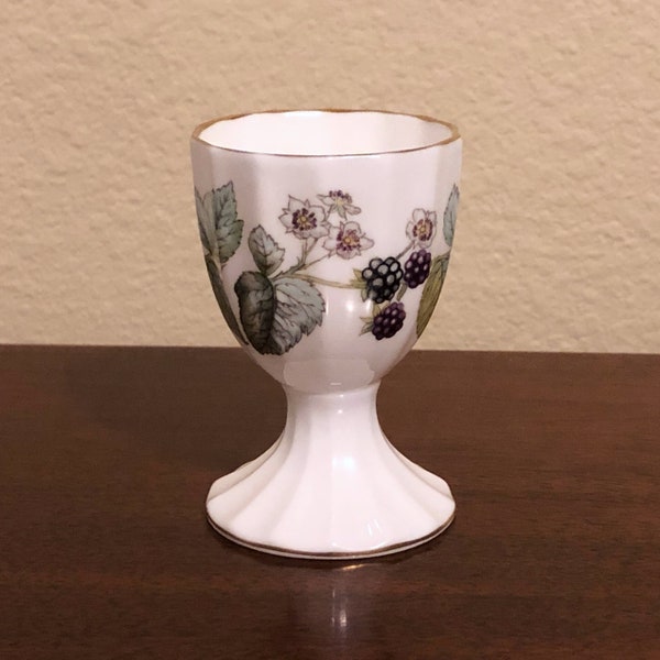Hard to Find Item!  Vintage Bone China Single Fluted Egg Cup by Royal Worcester, Made in England, "Lavinia" Z 2821