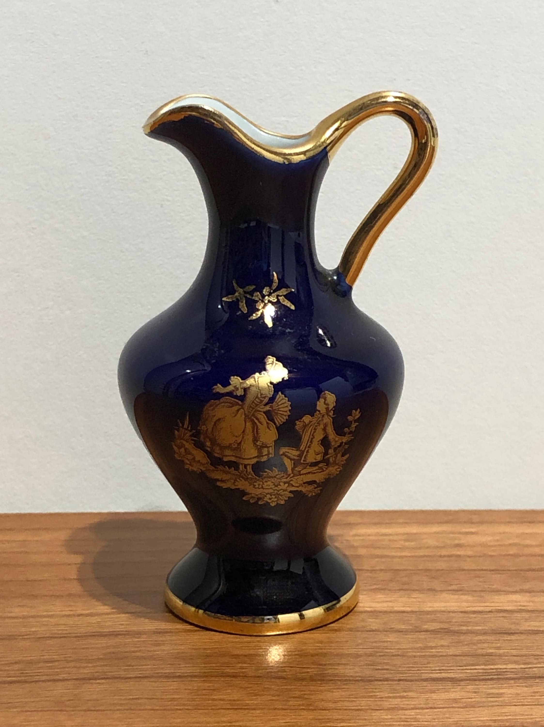 Vintage Limoges Cobalt Blue Miniature 3