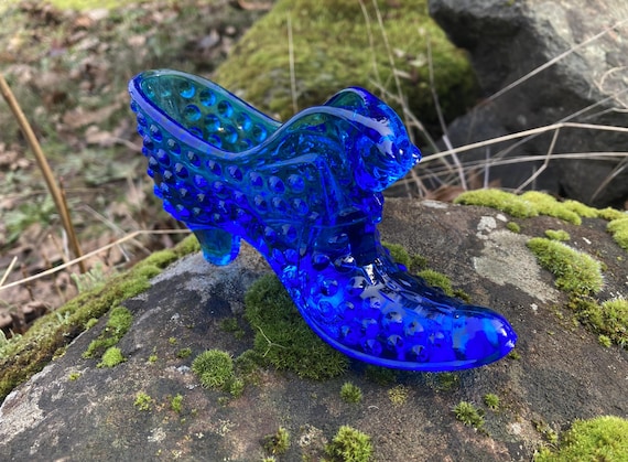 '50~'60 フェントン Fenton Blue Hobnail 美品 Fenton 6