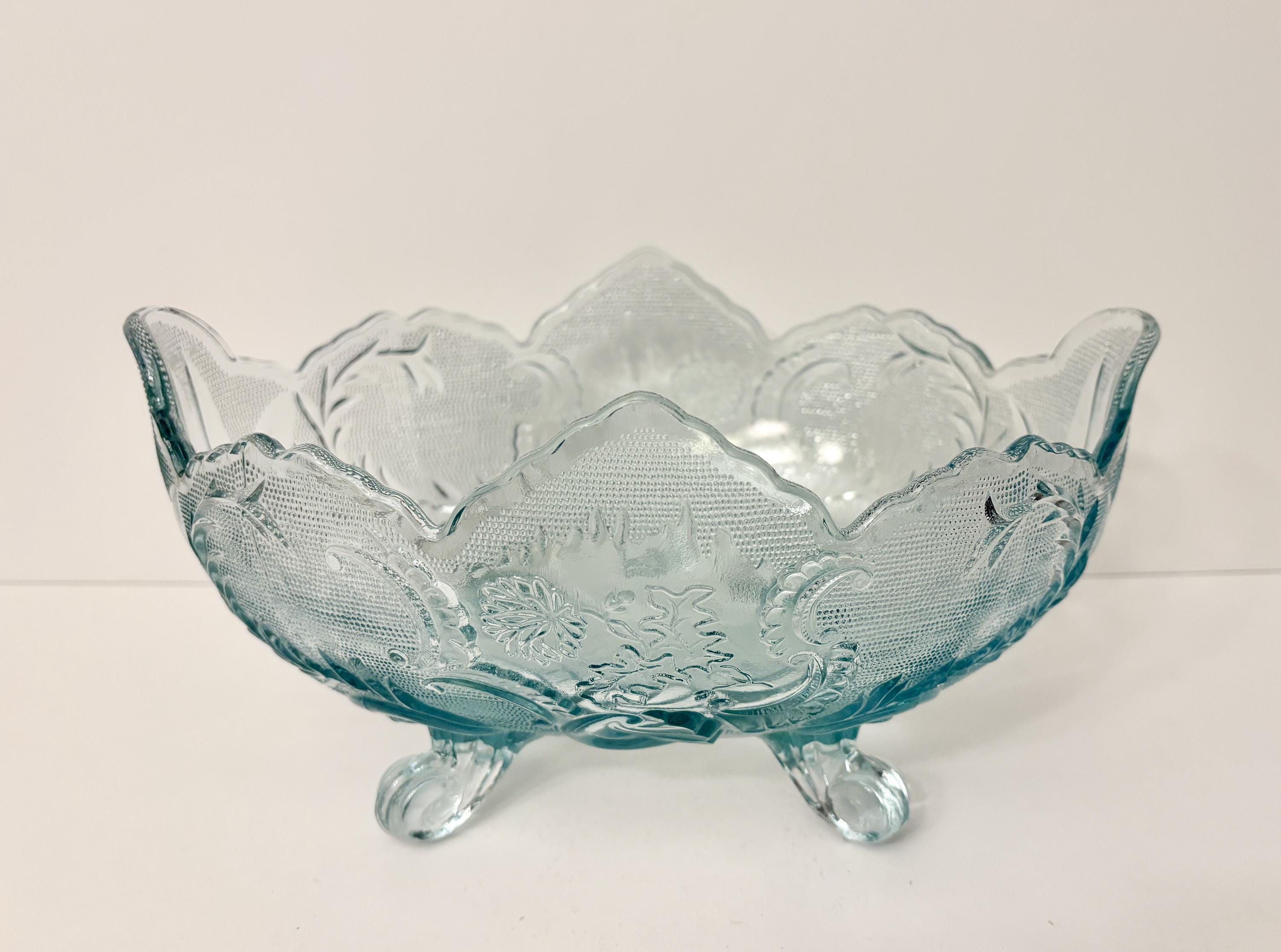 Jeanette Glass Lombardi Footed Fruit Bowl - Etsy