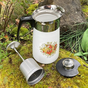 10 Cup Percolator Vintage Corning Ware Electric Coffee Pot Vintage