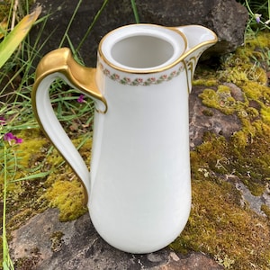 Vintage Haviland & C. Limoges &quot;The Lisbon&quot; Chocolate Pot / Pitcher / Vase (Made in France) no lid