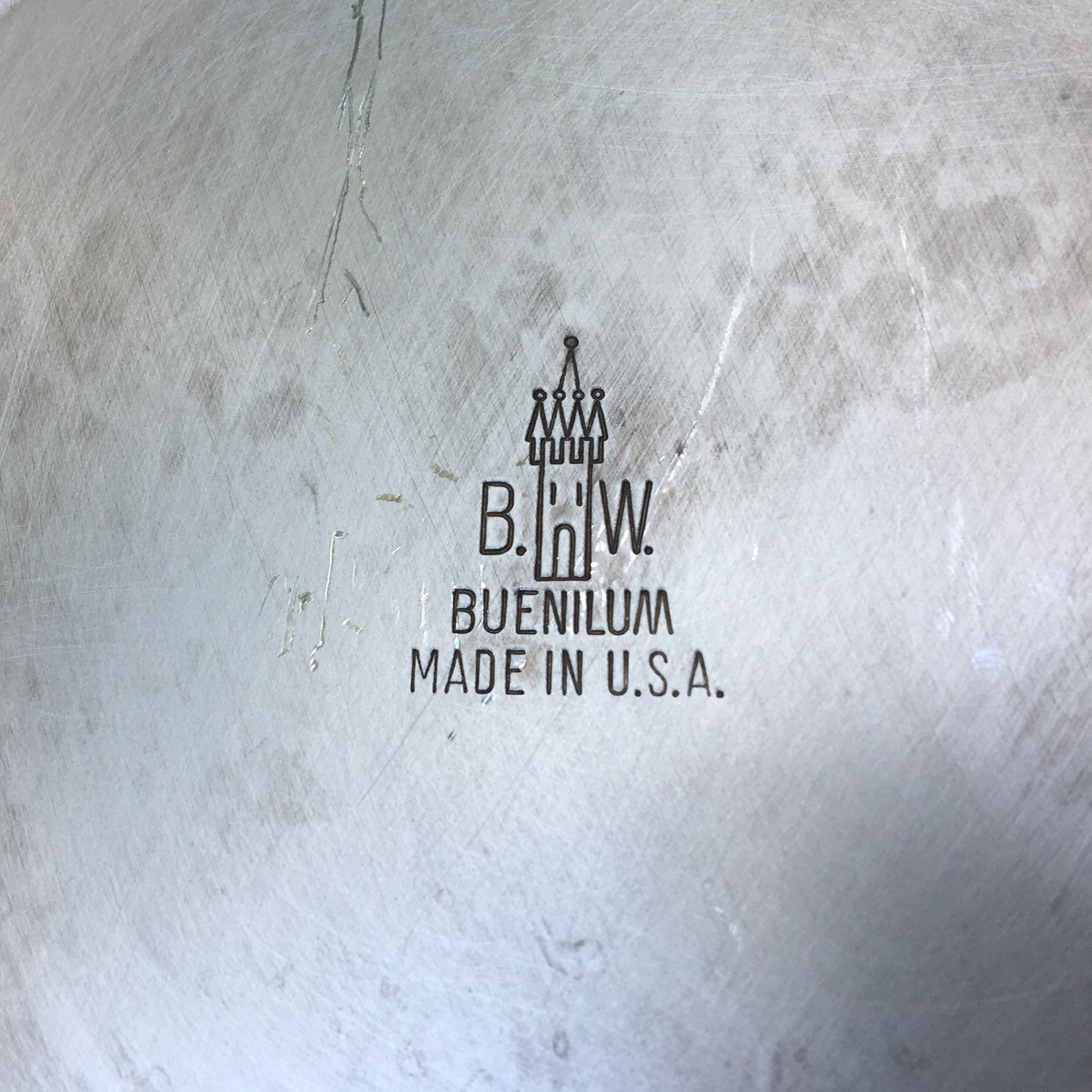 超希少◆ミッドセンチュリー ビンテージ サービングボウル USA ヴィンテージ ミッドセンチュリー B. W. Buenilum ポリッシュ仕上げ