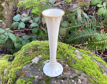 花瓶・フラワースタンド Lenox Tivoli Bud Vase 24K Gold Trim Vintage Lenox Bud Vase 24K Gold Pedestal Fluted Fine China Tivoli