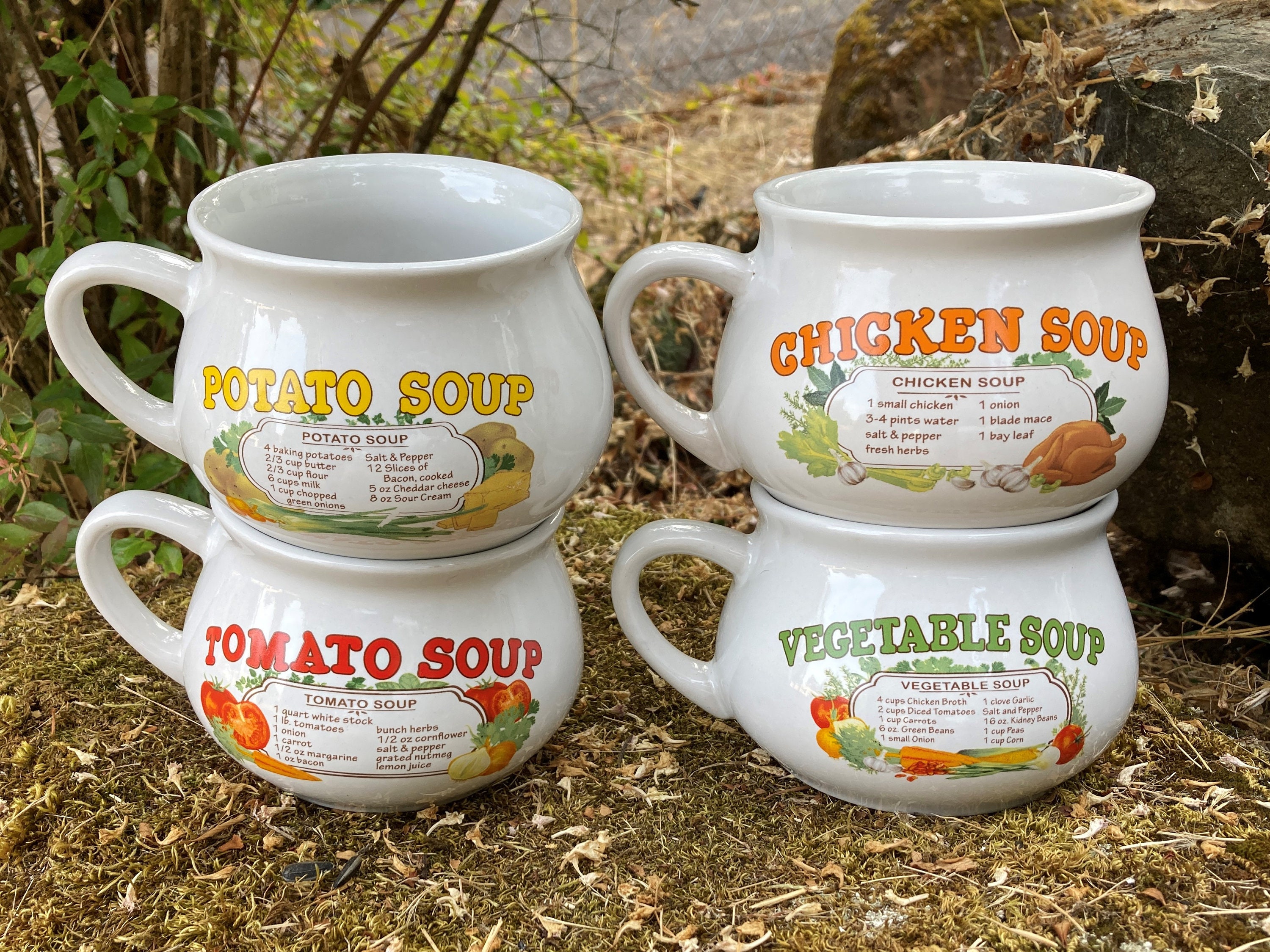 Recipe soup mugs - Etsy France
