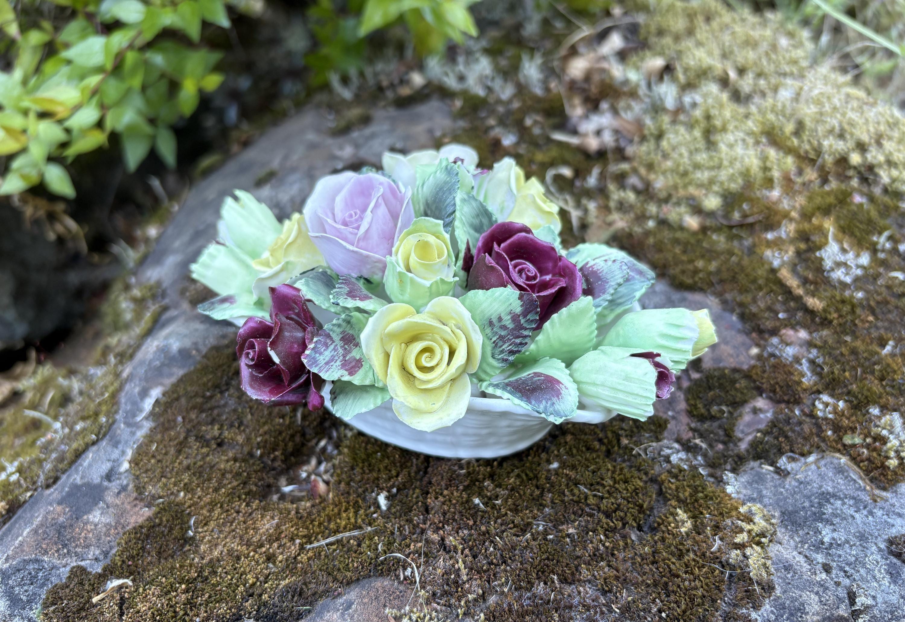 Coalport Flower Basket - Etsy