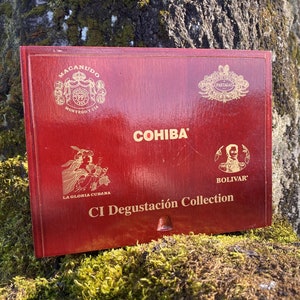 Empty Wooden Cohiba Cigar Box w/ Sliding Lid (Dominican Republic)