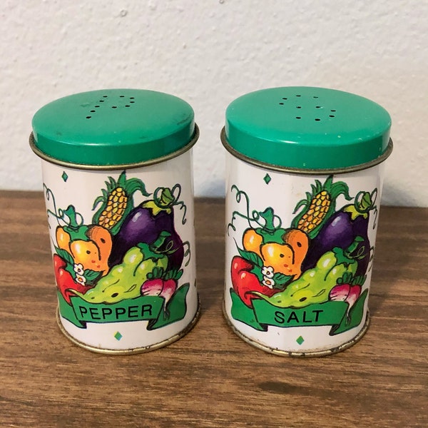 Vegetable Salt and Pepper Shakers Etsy