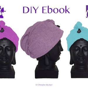 DIY Ebook PDF Pattern,Tutorial Hair Dry Towel