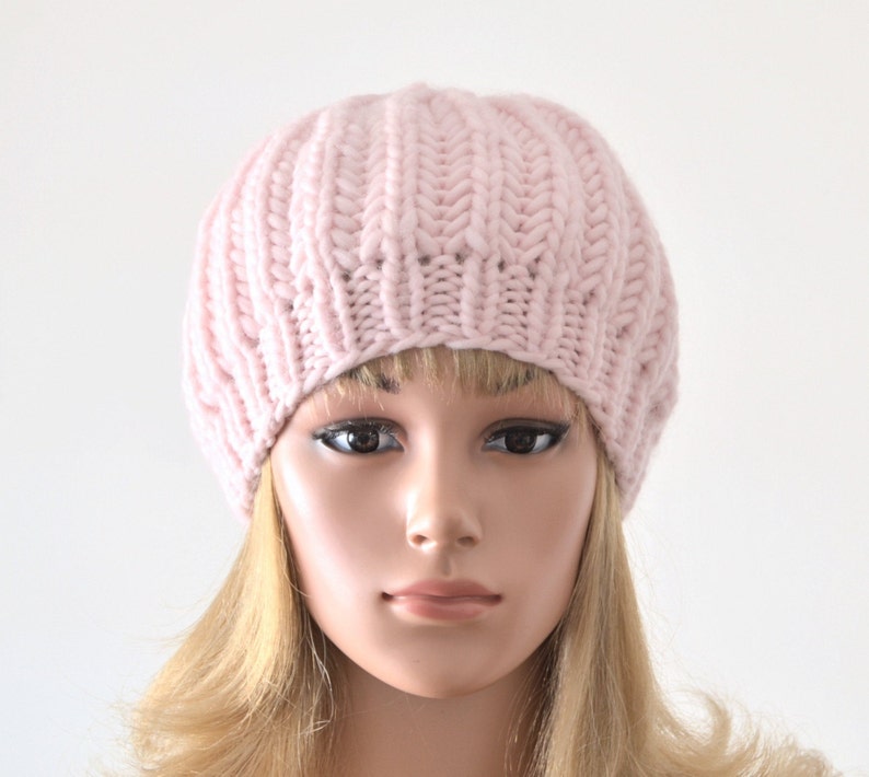 pink womens winter hat