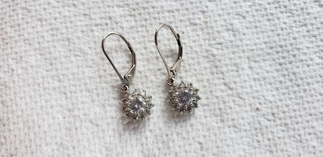 JCM 925 CZ China Dangly Silver colored Starburst shaped
