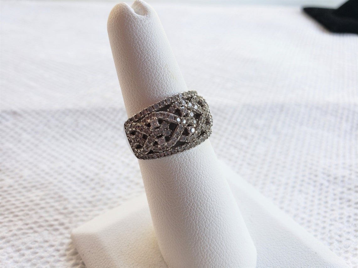 Sale__size 6 Clear Colored CZ Stones 925 CN FZN China Ring Etsy