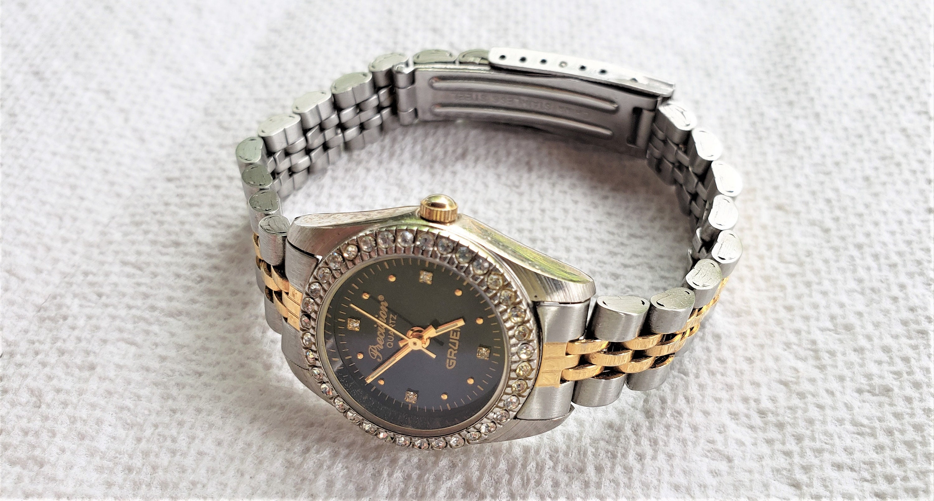 Sale___gruen Precision Quartz Ladies Watch Model GP3005 Estate Etsy