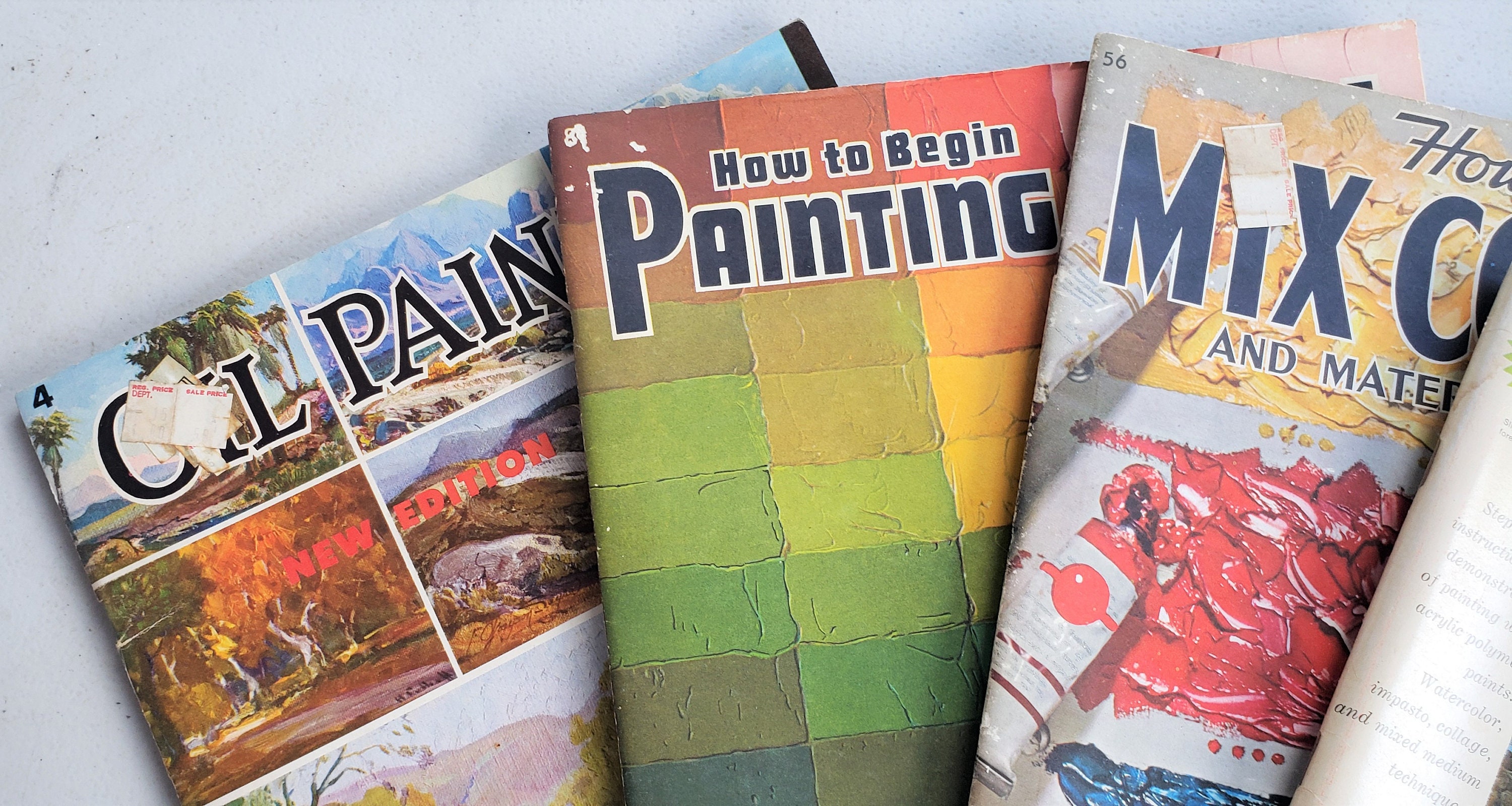 FOUR Vintage Art Instruction Books FREE USA Shipping Etsy UK
