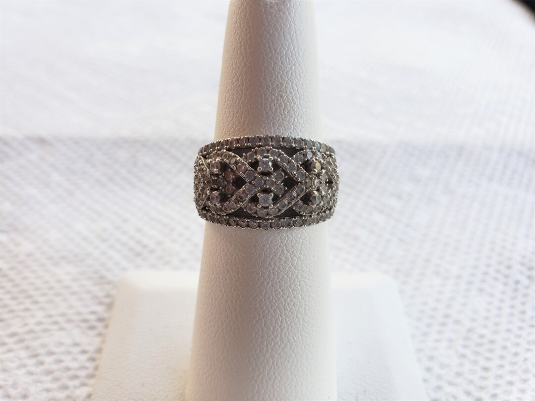 Sale__size 6 Clear Colored CZ Stones 925 CN FZN China Ring Etsy