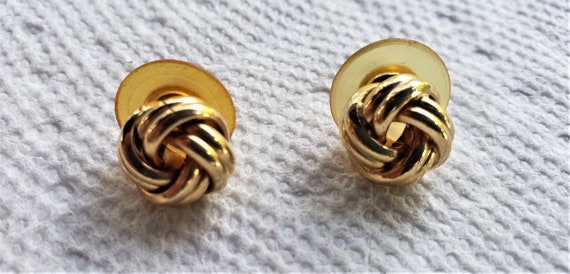 Gold-colored Earrings set F Estate Vintage --- FR… - image 4