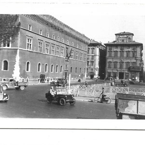 Rome Four, THREE small war photographs, Rome and Naples area Italy --- FREE USA Shipping