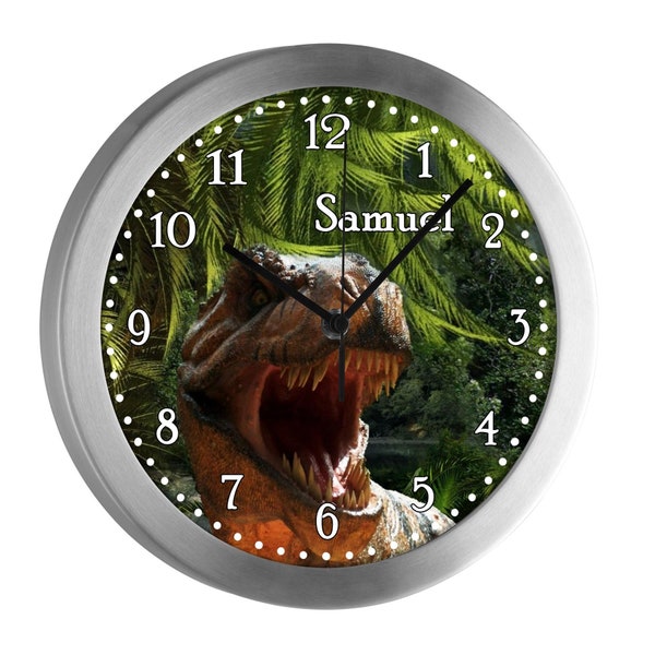 Children's room radio clock T-Rex