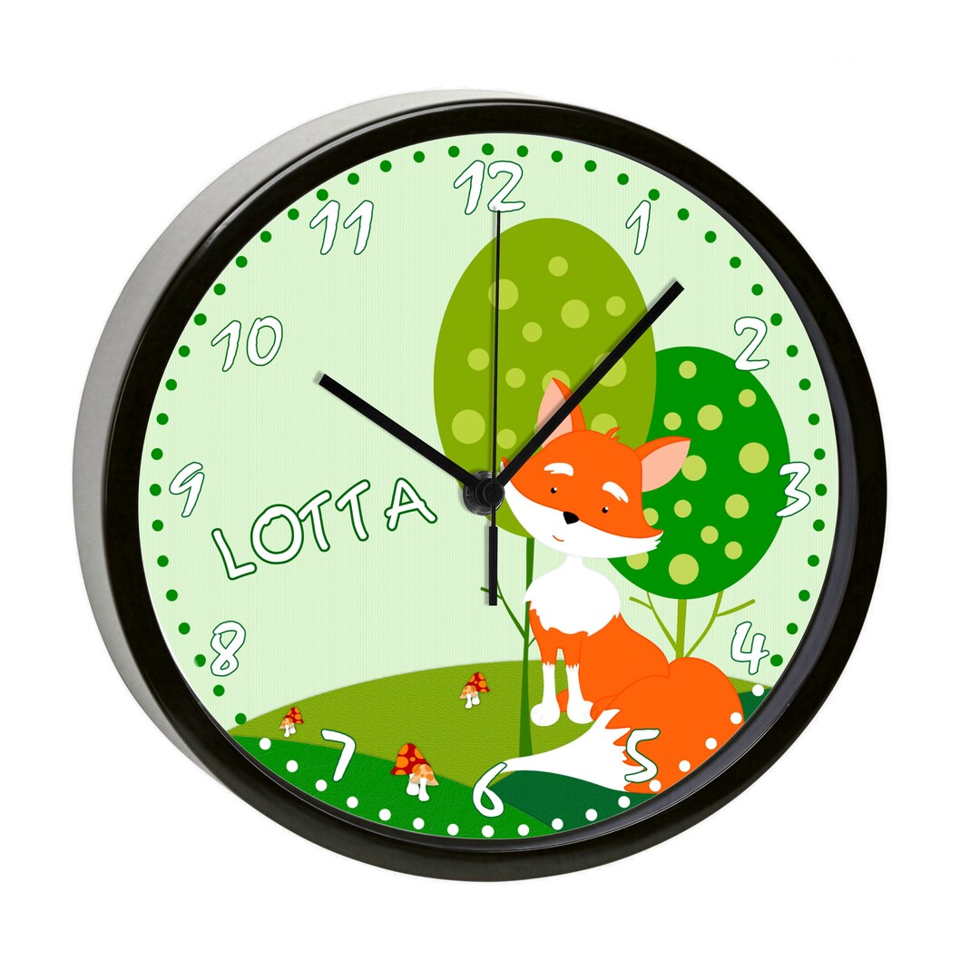 Creadesign Kids Wall Clocks Silent Clock With wish Name Kids Clock Cool