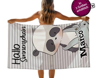 Toalla de playa / toalla Panda Korbi