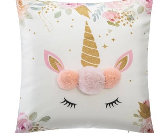 Pillow unicorn white