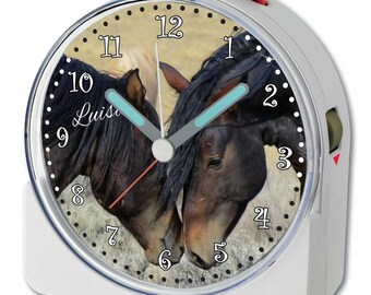 Uhr im Pferdedesign mit Wackelschwanz Uhr Pferd Horse Neu 