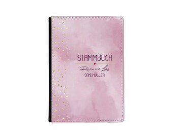 Stammbuch A5 Glitter Rosa personalisierbar