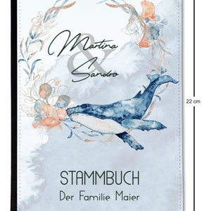 Stammbuch A5 Unterwasserwelt Watercolor personalisierbar Bild 2