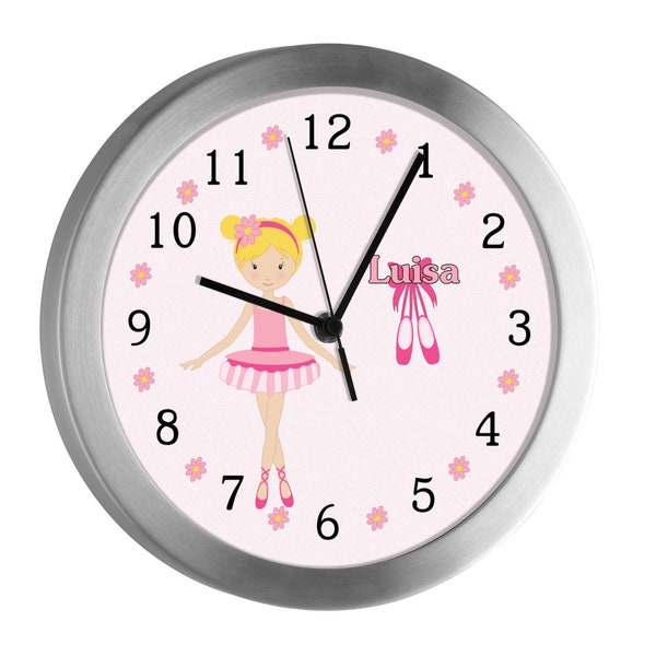 Children's room radio controlled clock Ballerina