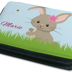 Pencil case, pencil case, pencil case, personalized with name rabbit