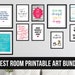 Guest Room Printable Art Bundle for a Gallery Wall - Etsy