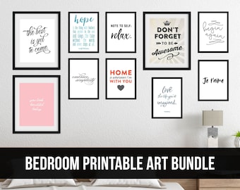 Bedroom Art Bundle for a Gallery Wall