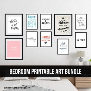 Bedroom Art Bundle for a Gallery Wall
