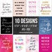 Girls Room Printable Art Bundle for a Gallery Wall - Etsy