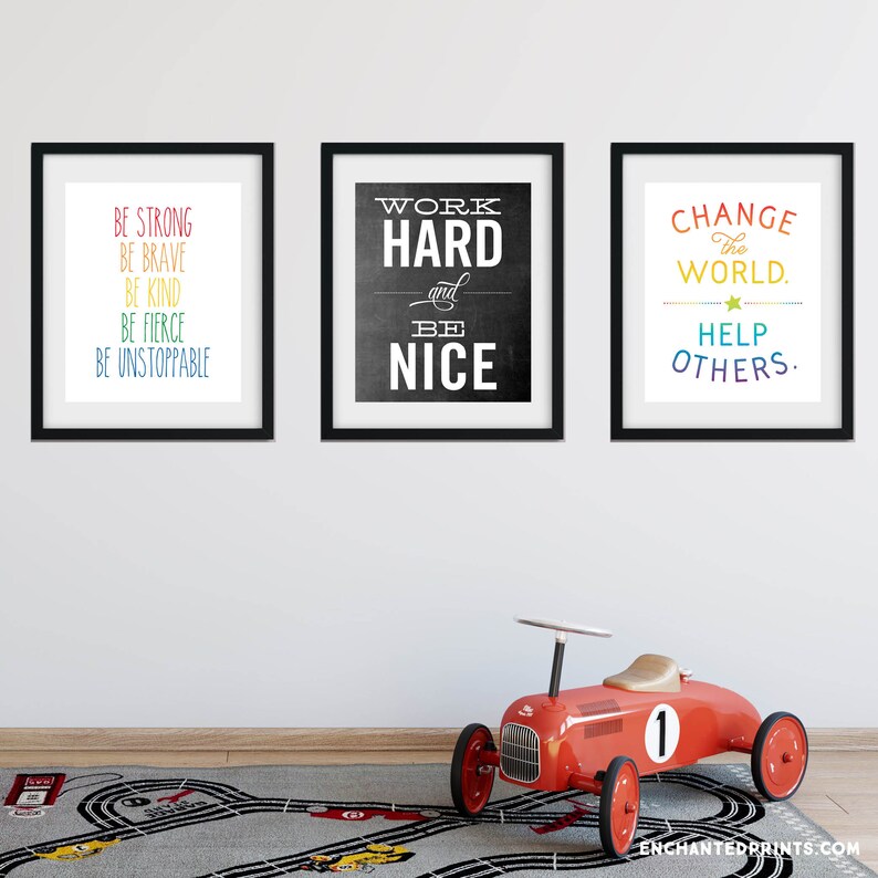 Boys Room Printable Art Bundle for a Gallery Wall - Etsy