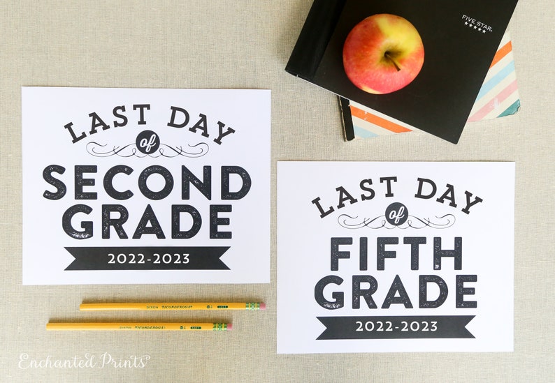 Last Day of School Sign 2022-2023 Preschool Pre-k Grades - Etsy Ireland
