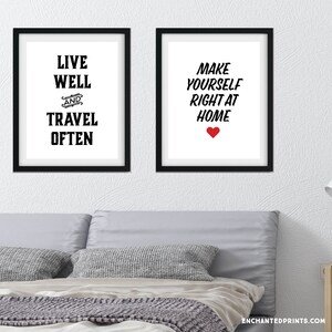 Guest Room Printable Art Bundle for a Gallery Wall - Etsy