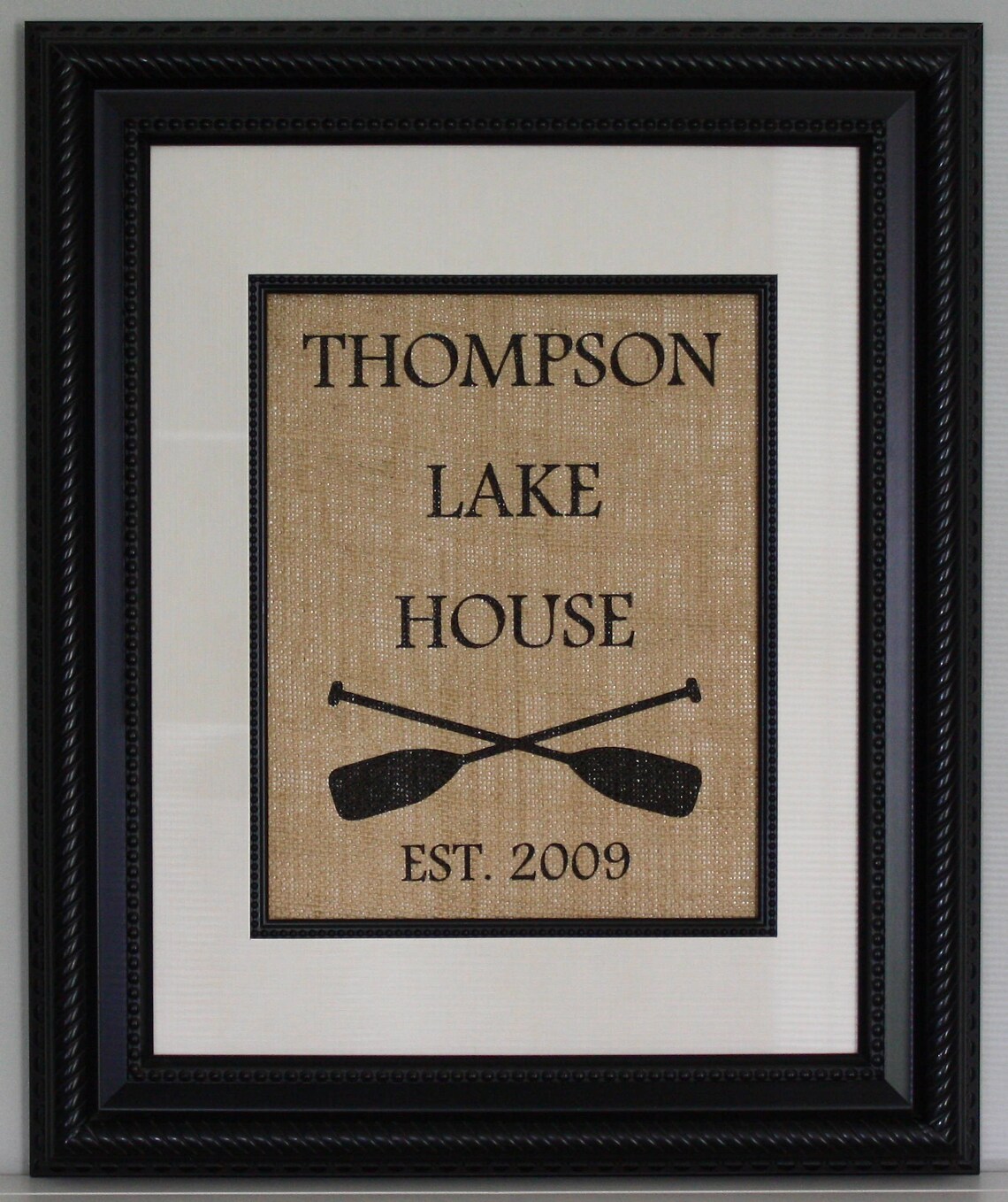 Personalized Lake House Burlap Print Housewarming Gift with Etsy