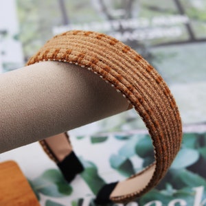 Beige Raffia Headband: Woven Summer Holiday Hairband