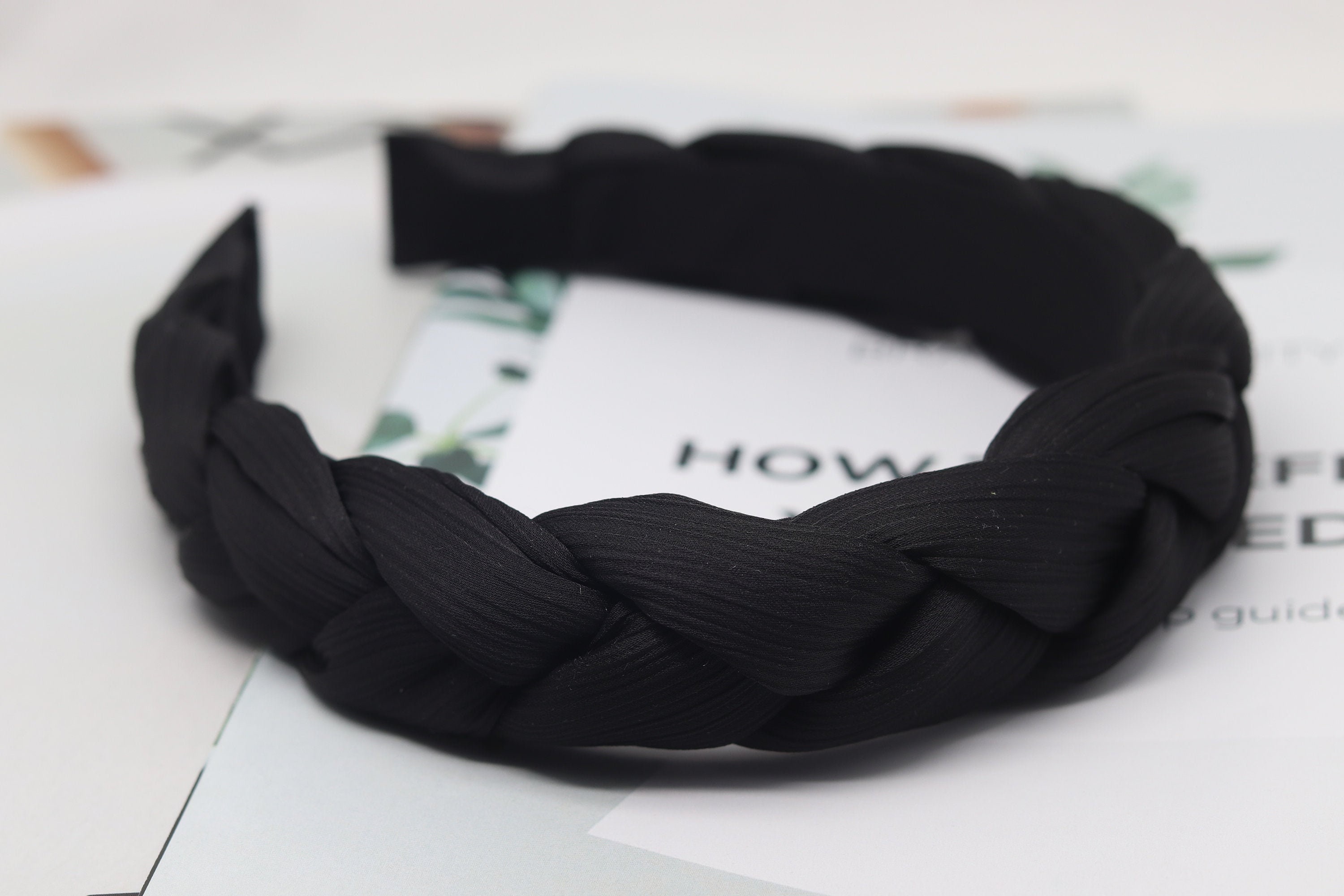 Set Di 2 Fasce In Velluto Nero Intrecciato E A Nastro – Accessori Morbidi E Confortevoli Per Capelli, Adatti A Tutte Le Acconciature E Occasioni