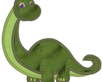 Brontozaur Dinozaur Aplikacja Maszyna Haft Projekt
