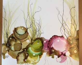 Rhapsody an Original ink painting by BG Morrow